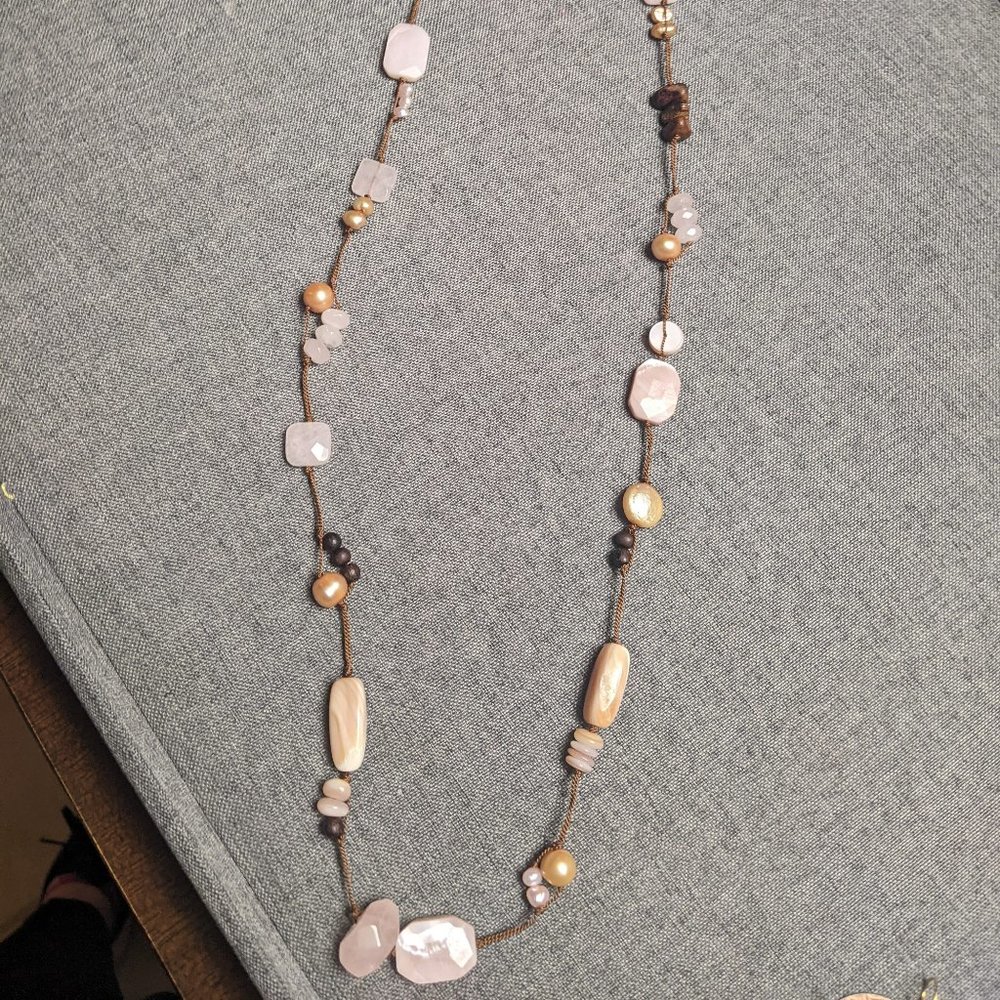 Precious stone necklace